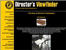 Tablet Screenshot of directorsviewfinders.com